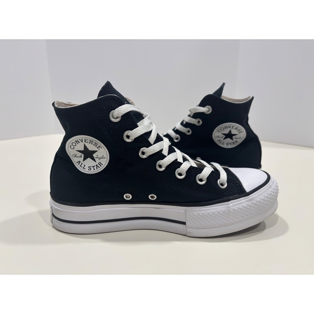Converse Chuck Taylor All Star Lift Platform High Top Black 560845F Womens 7.5